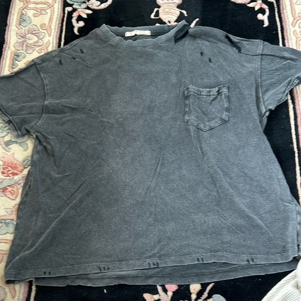 Distressed Gray Tee